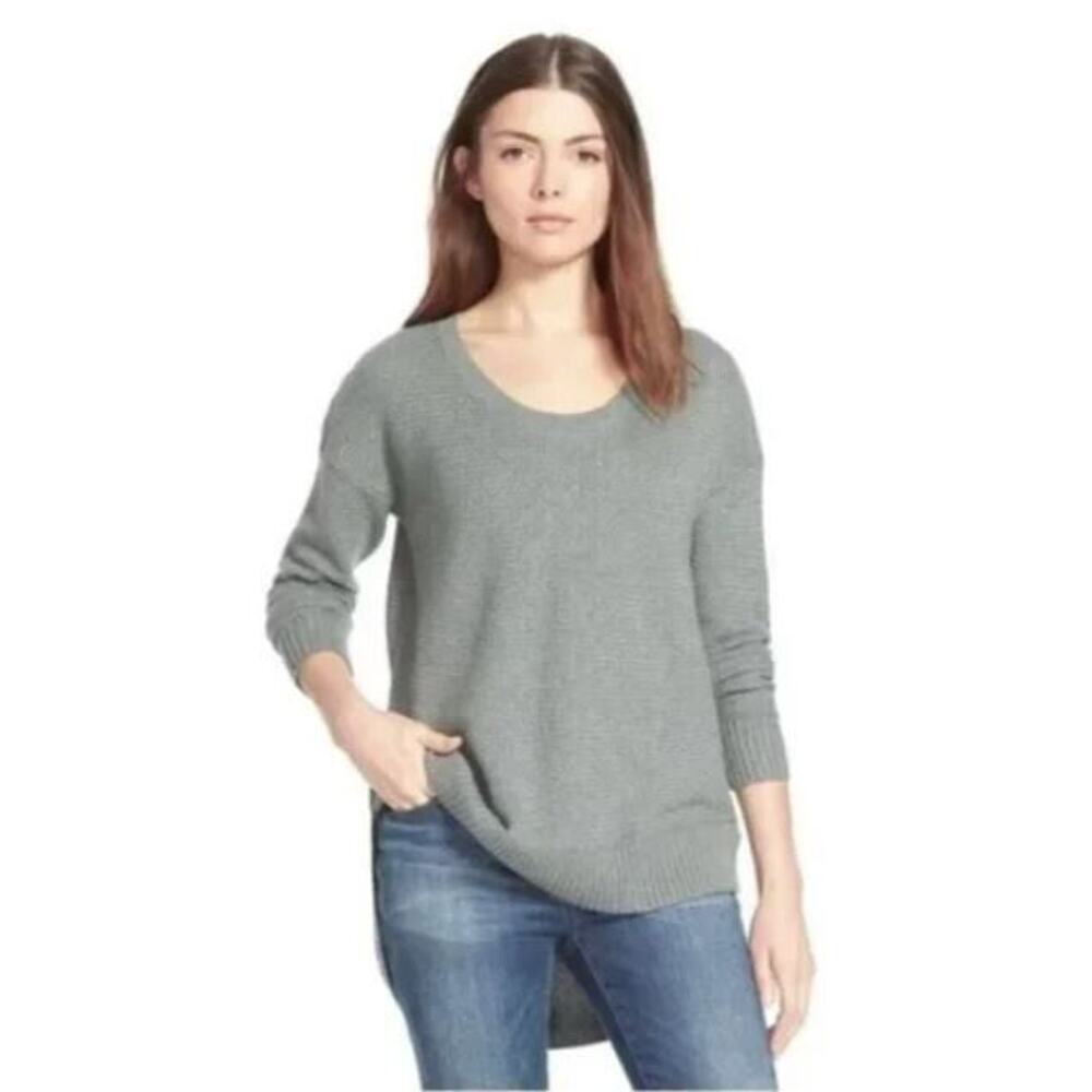 Madewell Women's Chronicle Texture Pullover Sweater In Heather Surplus Small $80